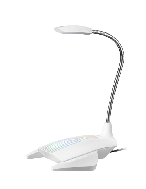 Microfono mars gaming rgb blanco