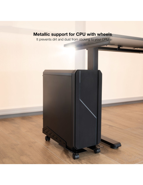 Soporte suelo con ruedas tooq cpu
