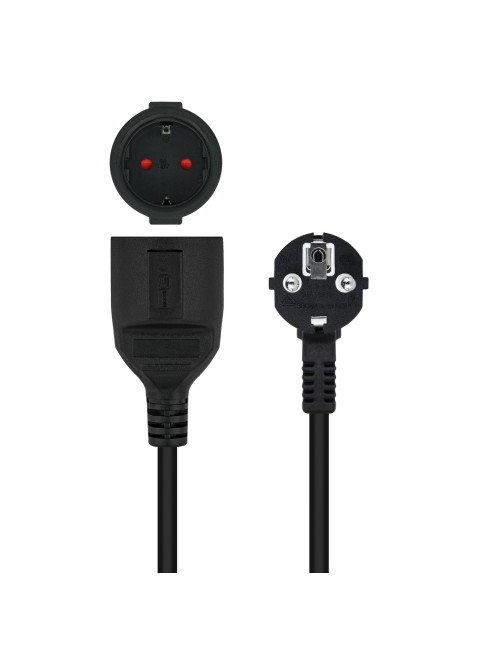 Cable alimentacion schuko nanocable 5m macho - hembra