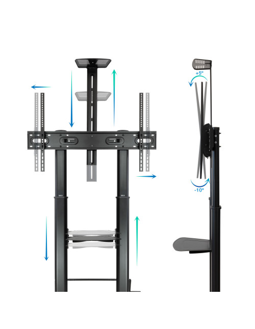 Soporte suelo tv tooq fs20400hm - b 60 pulgadas - 100 pulgadas