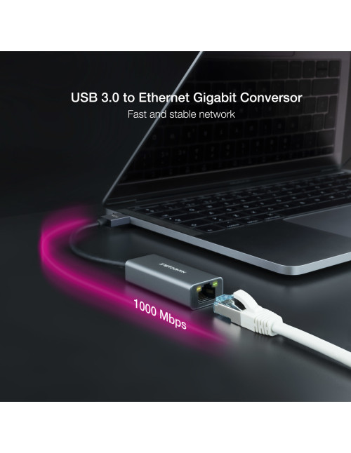 Cable usb 3.0 a rj45 nanocable