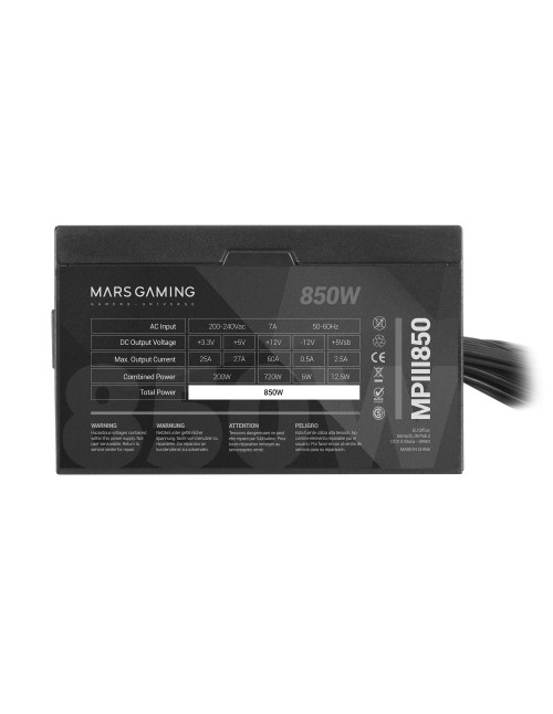 Fuente alimentacion mars gaming mpiii850 850w