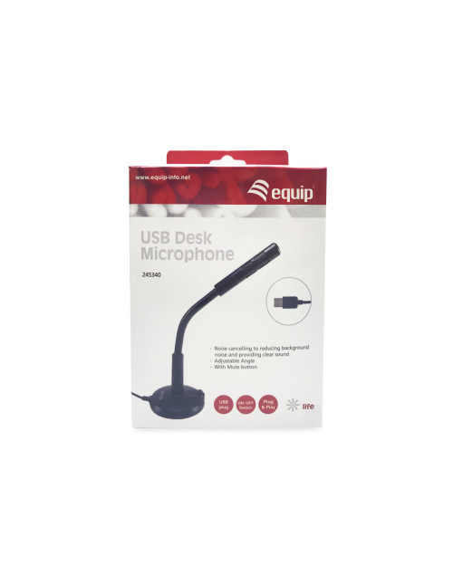 Microfono sobremesa equip onmidireccional usb brazo
