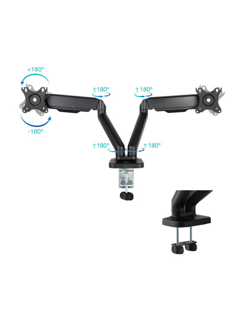Soporte mesa tooq 2 brazos hasta