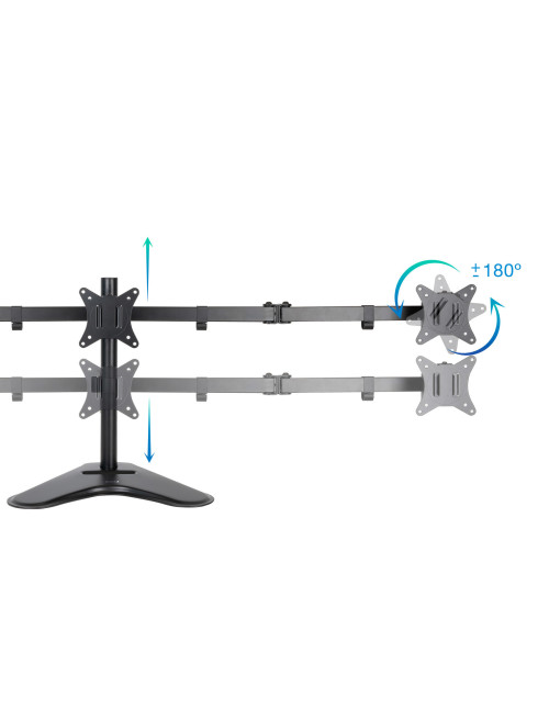Soporte mesa tooq 3 pantallas gira