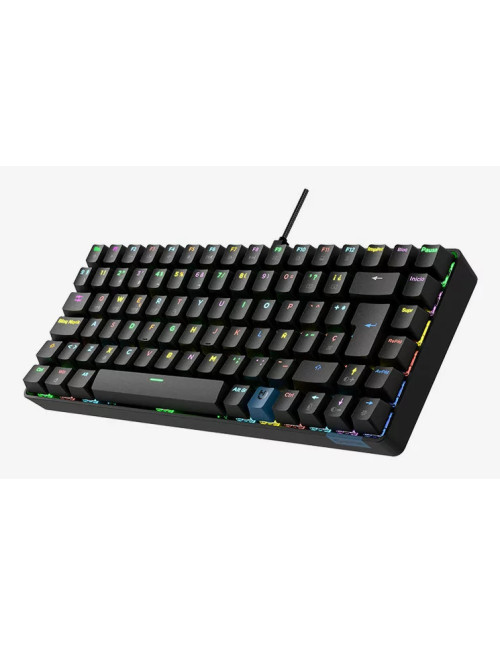 Teclado gaming hiditec gm1k switches brown