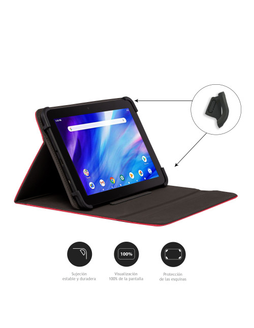 Funda tablet universal nilox 10.5 pulgadas roja