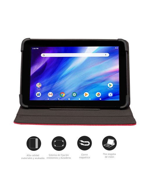 Funda tablet universal nilox 10.5 pulgadas roja