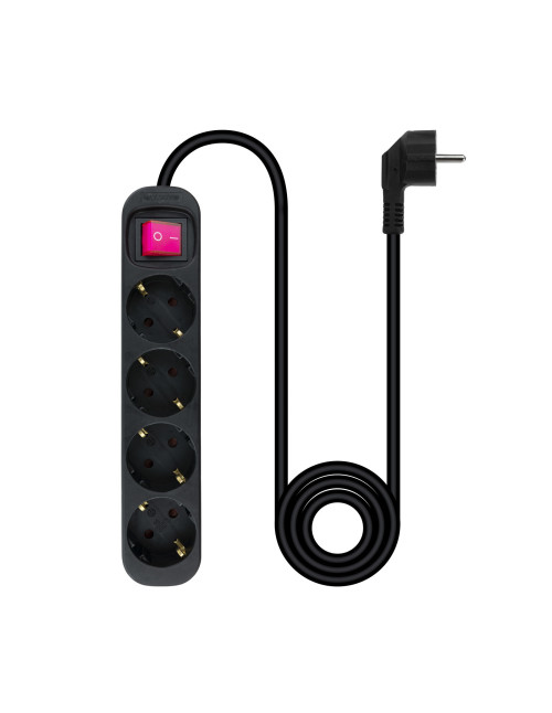 Regleta 4 tomas 1.4m con interruptor