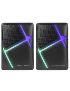 Altavoces mars gaming ms - h rgb negro