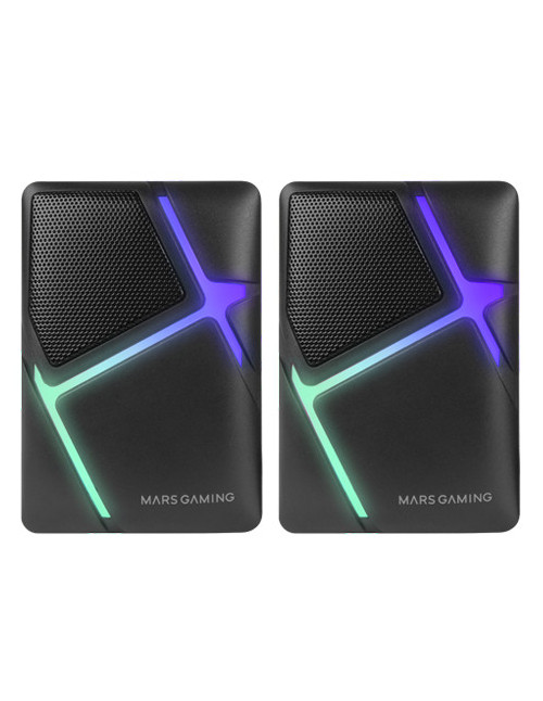 Altavoces mars gaming ms - h rgb negro