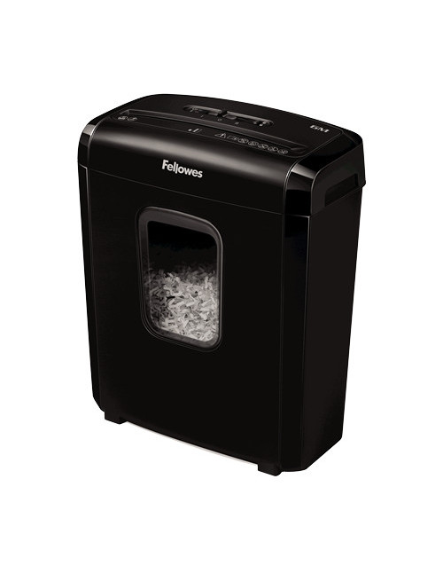 Destructora papel fellowes 6m negra minicorte