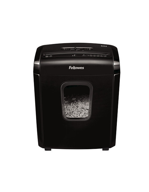 Destructora papel fellowes 6m negra minicorte