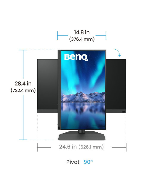 Monitor benq sw242q 24.1 pulgadas 2k 60hz