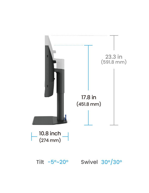 Monitor benq sw242q 24.1 pulgadas 2k 60hz