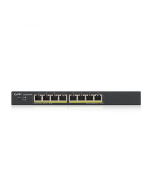 Switch 8 puertos zyxel gs1900 - 8hp - eu0103f