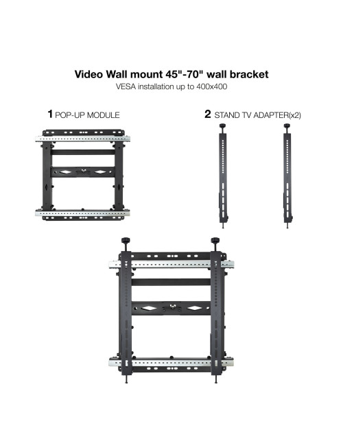 Soporte video wall tooq tqvw4571t vesa