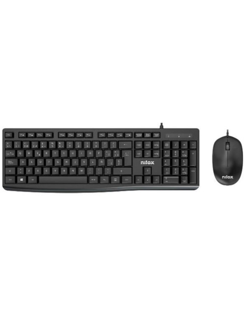 Teclado + raton nilox nxkme0012 negro