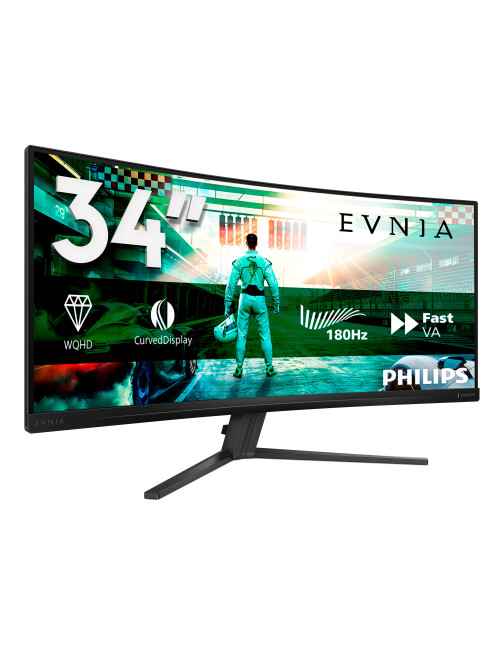 Monitor curvo gaming philips evnia 34m2c3500l