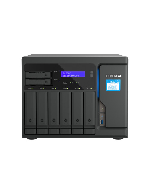 Servidor nas qnap ts - 855x - 8g nas 6+2