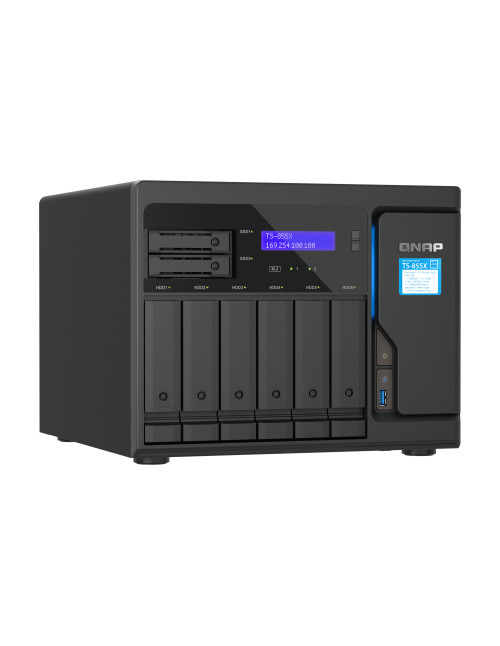 Servidor nas qnap ts - 855x - 8g nas 6+2