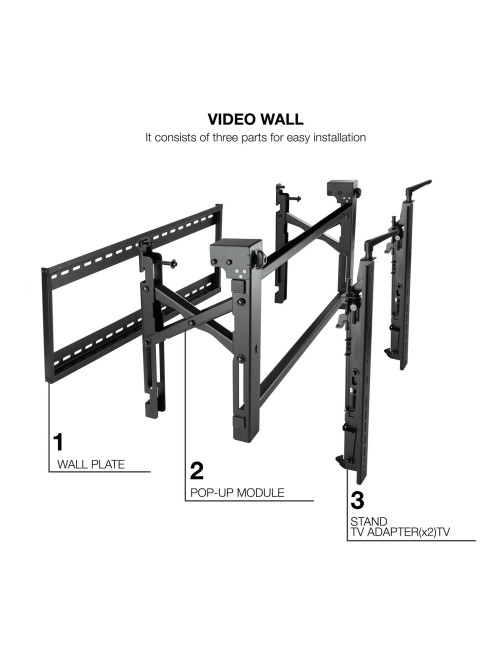 Soporte pared tooq vesa hasta 70 pulgadas