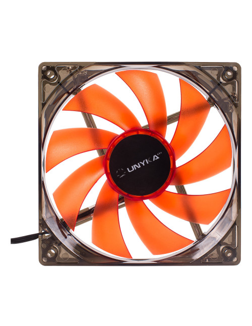 Ventilador cpu unykach 51792 led roja