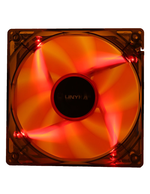 Ventilador cpu unykach 51792 led roja
