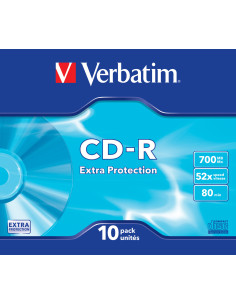 Verbatim cd - r 700mb 52x tarrina 10