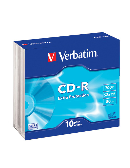 Verbatim cd - r 700mb 52x tarrina 10