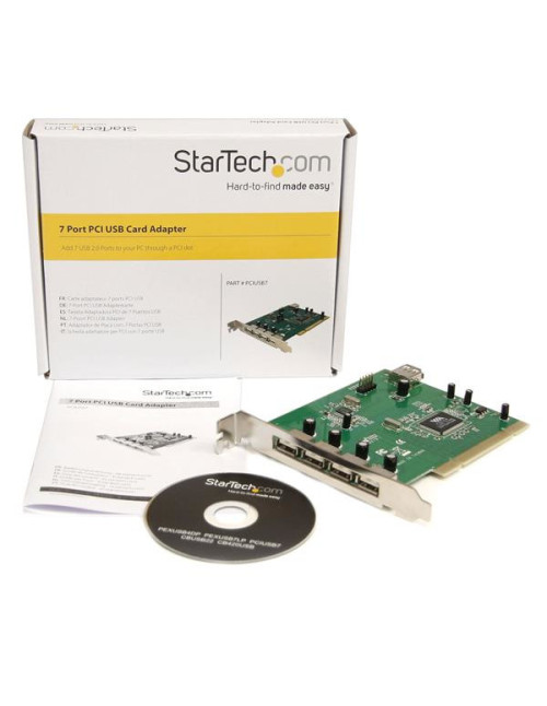 Tarjeta pci startech usb 2.0 7