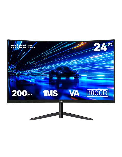 Monitor curvo 24 pulgadas nilox nxm24crv2001 fhd