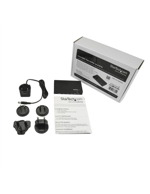 Splitter hdmi 4k startech st122hd202 2
