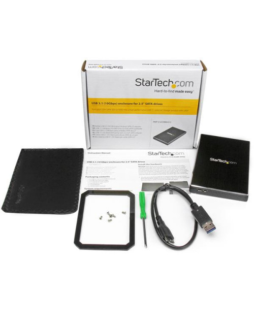 Carcasa disco duro 2.5 pulgadas startech s251bmu313