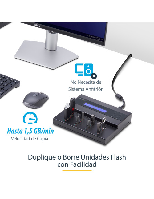 Duplicador clonador memoria usb startech 8x