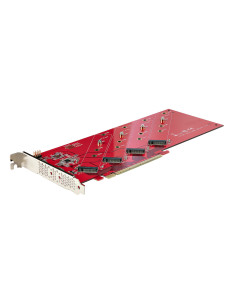 Tarjeta interfaz startech quad - m2 - pcie - card - b