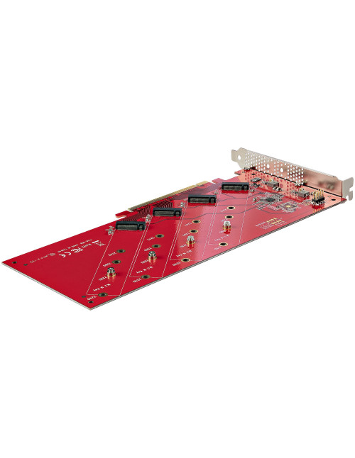 Tarjeta interfaz startech quad - m2 - pcie - card - b
