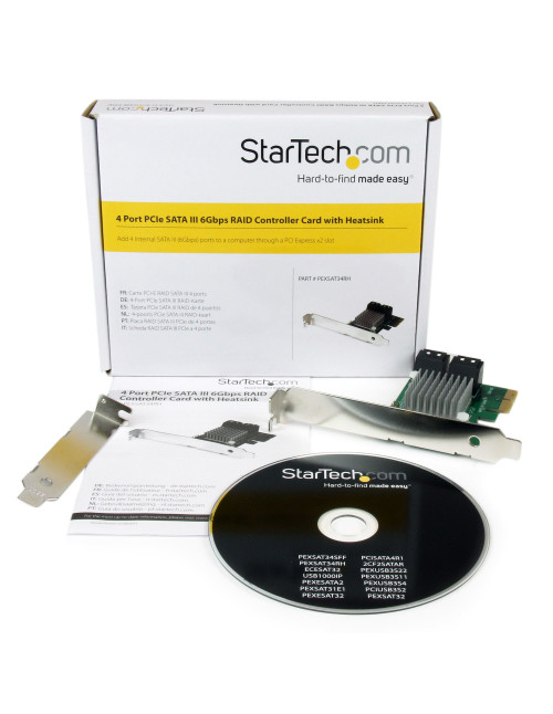 Tarjeta controladora pci express startech pexsat34rh