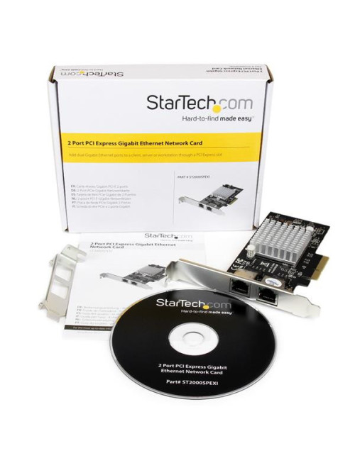 Tarjeta red startech st2000spexi 2x rj45