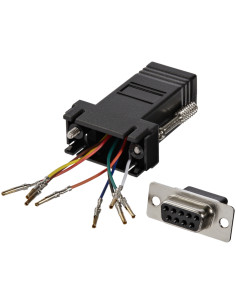 Adaptador db9 a rj45 startech hembra - hembra