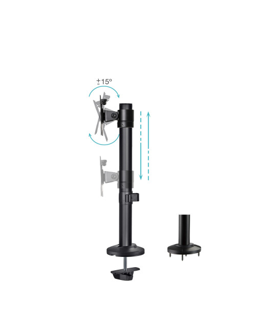 Soporte mesa tooq 17 pulgadas - 32 pulgadas db1131tn - b negro