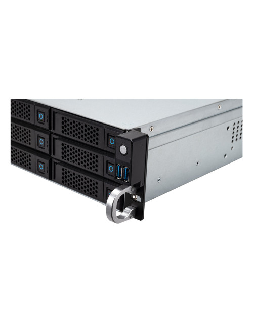 Caja rack unykach 2u 19 pulgadas plata