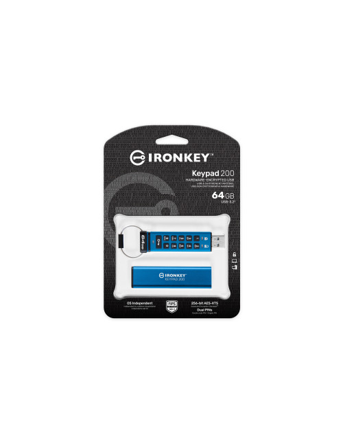 Memoria usb 3.2 kingston 64gb ironkey