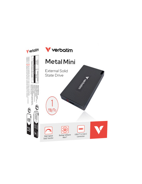 Disco duro externo ssd verbatim metal