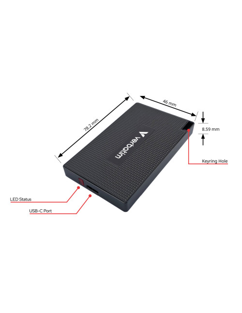 Disco duro externo ssd verbatim metal