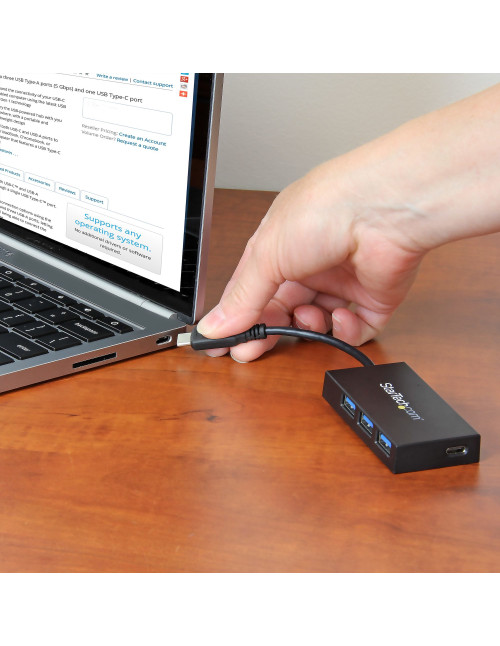 Hub startech usb tipo c 4