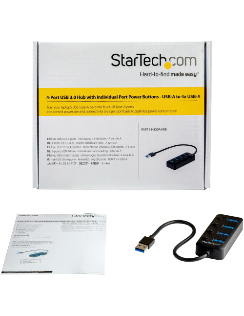 Hub startech usb 3.0 4 en