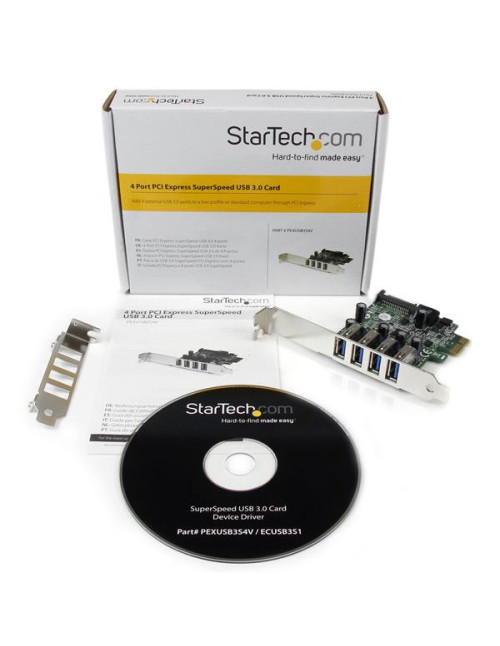 Tarjeta puertos pci express startech pexusb3s4v