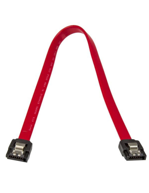 Cable sata startech 0.30m macho - macho rojo