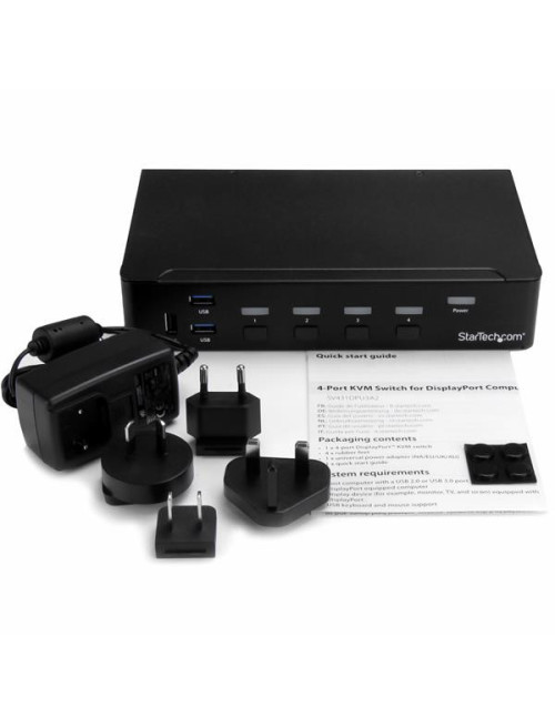 Switch displayport startech sv431dpu3a2 4 puertos